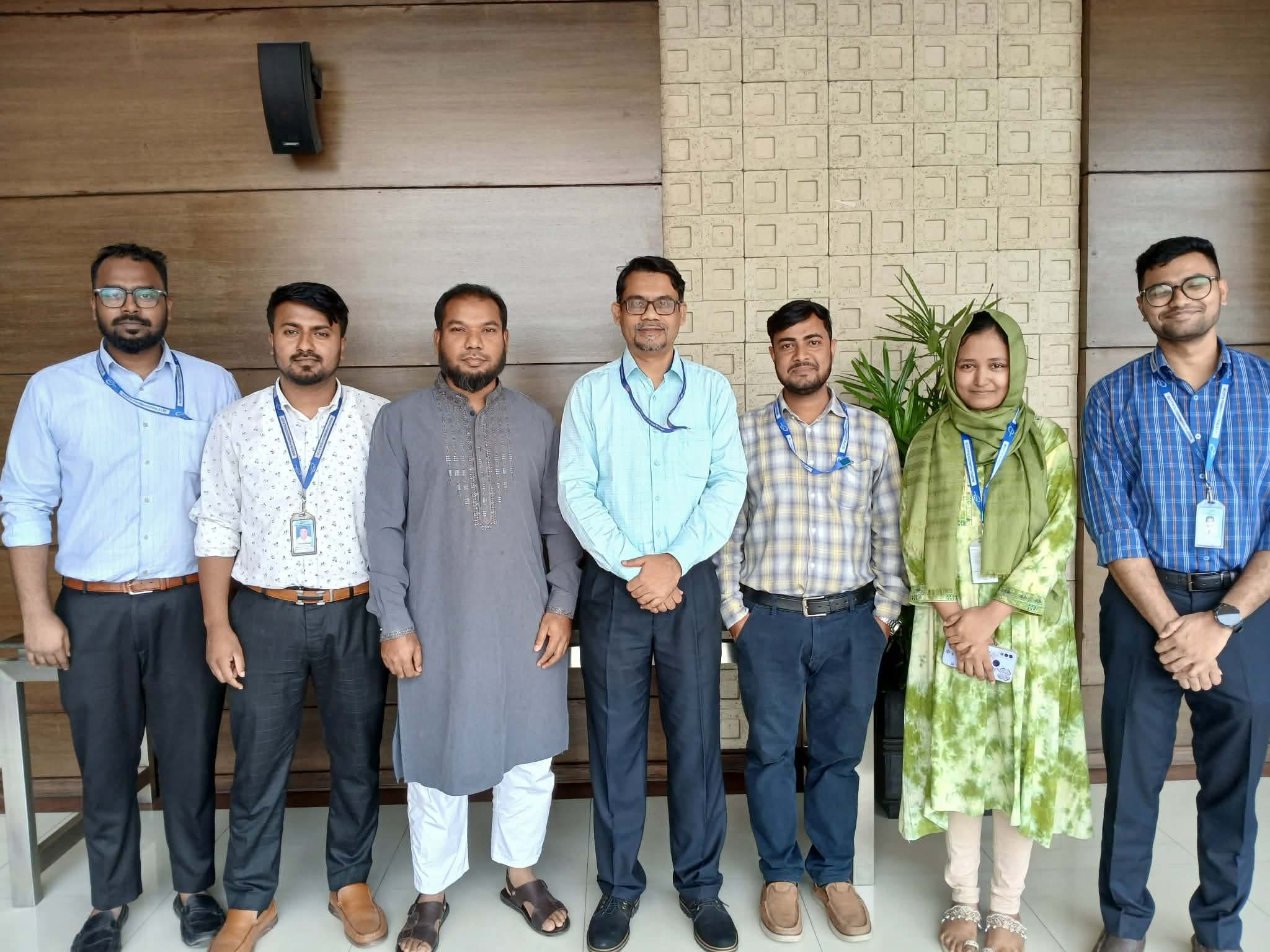 Faculty members and students during the visit