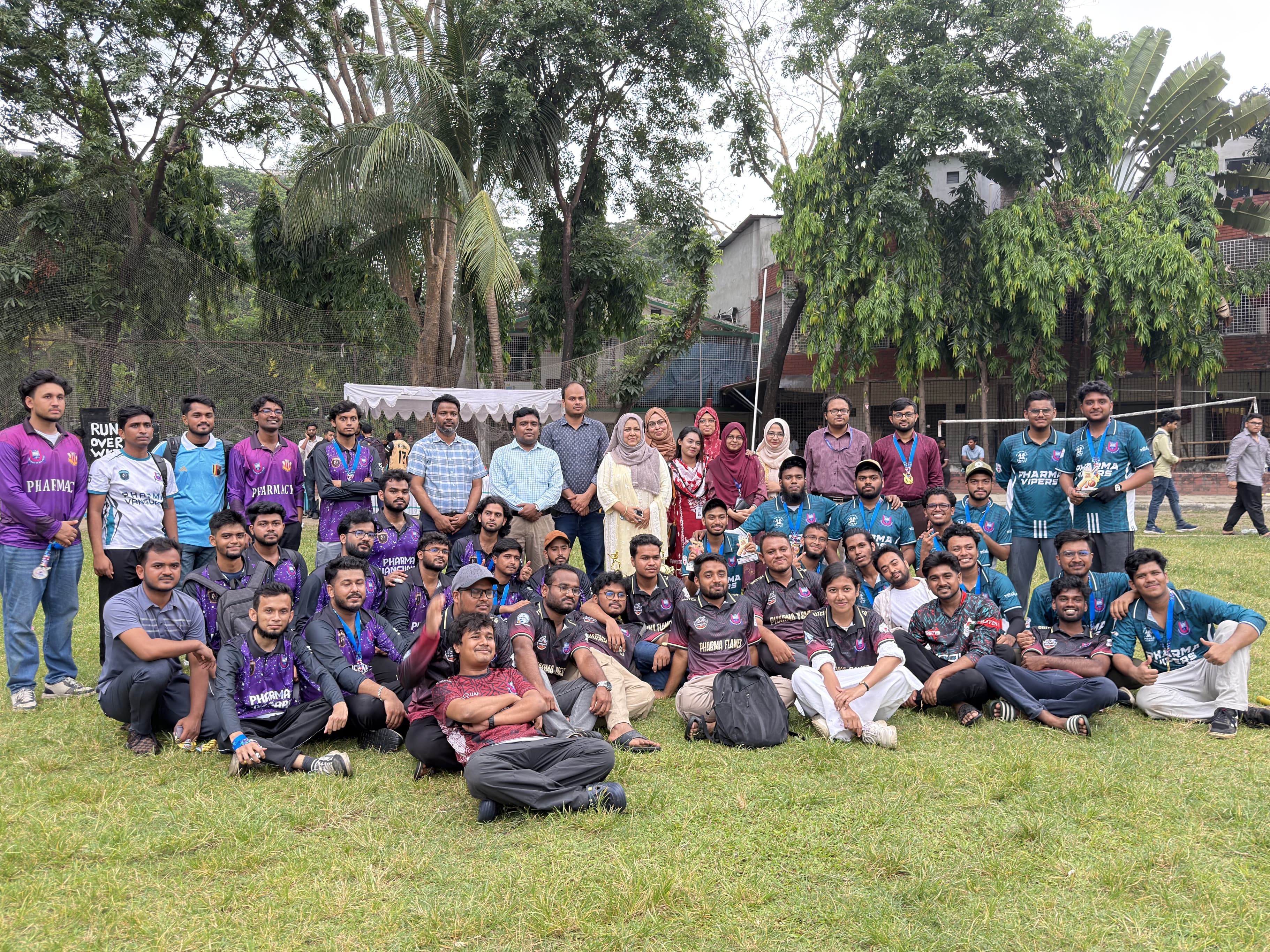 Cricket match in progress